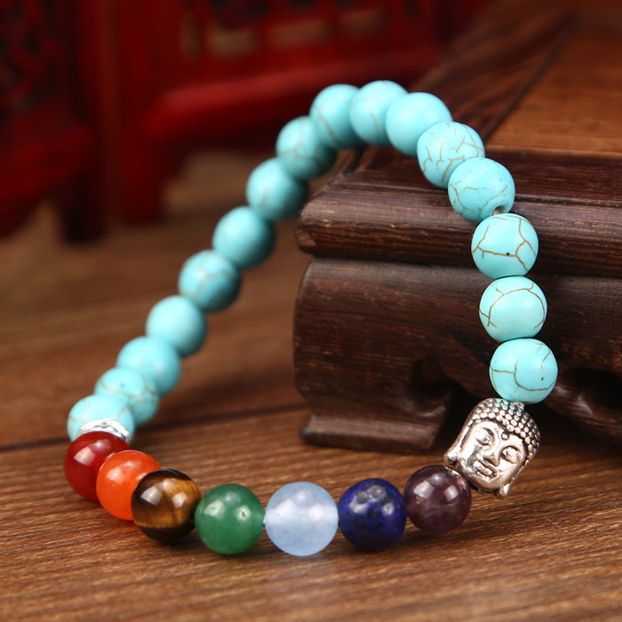 Wholesale Tiger Eye Stone Buddha Head Buddha Beads Energy Volcanic Stone Beads Buddha bracelet MOQ≥3 JDC-BT-ManS003