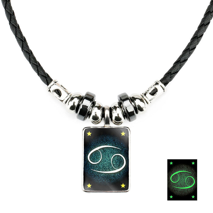 Wholesale Obsidian Zodiac Necklace JDC-NE-NingX004