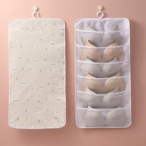 Wholesale PEVA Non Woven Hanging Fabric Storage Bag MOQ≥2 JDC-SB-Jiuf001