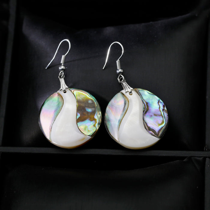 Jewelry WholesaleWholesale shell round earrings JDC-ES-GSDB025 Earrings 丹比华比 %variant_option1% %variant_option2% %variant_option3%  Factory Price JoyasDeChina Joyas De China