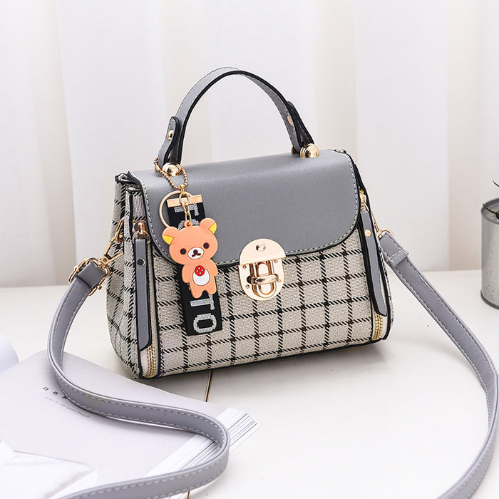 Wholesale Shoulder Bag PU Plaid JDC-SD-Shichen005