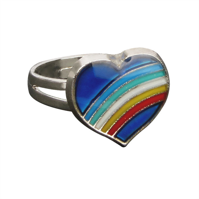 Wholesale LGBT Pride Day Thermochromic Alloy Ring JDC-RS-LanA004