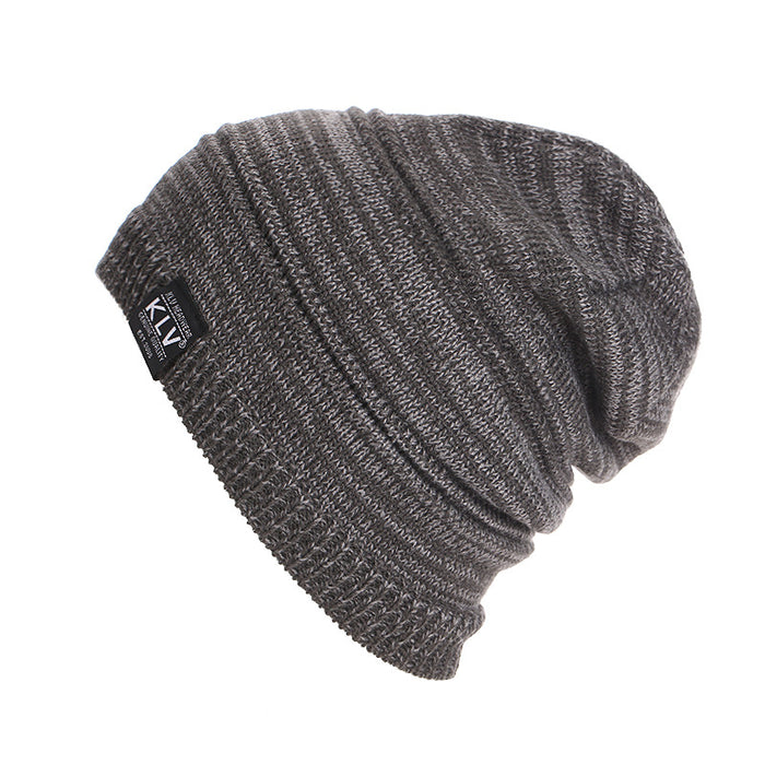 Wholesale Hat Acrylic Winter Warm Outdoor Mixed Color Striped Knit Cap JDC-FH-LvZhe008