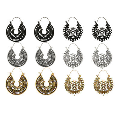 Jewelry WholesaleWholesale Bohemian style vintage hollowed out metal Earrings JDC-ES-C468 Earrings 陌茗 %variant_option1% %variant_option2% %variant_option3%  Factory Price JoyasDeChina Joyas De China