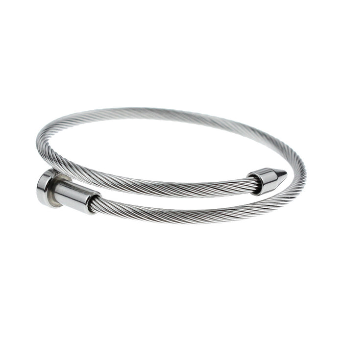 Wholesale Stainless Steel Bracelet Charriol Bangle MOQ≥2 JDC-BT-ChengG004