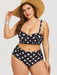 Jewelry WholesaleWholesale Retro Polka Dot Underwire Sexy Bikini Plus Size Swim MOQ≥2 JDC-SW-YZRE004 Swimwear 伊泽瑞尔 %variant_option1% %variant_option2% %variant_option3%  Factory Price JoyasDeChina Joyas De China