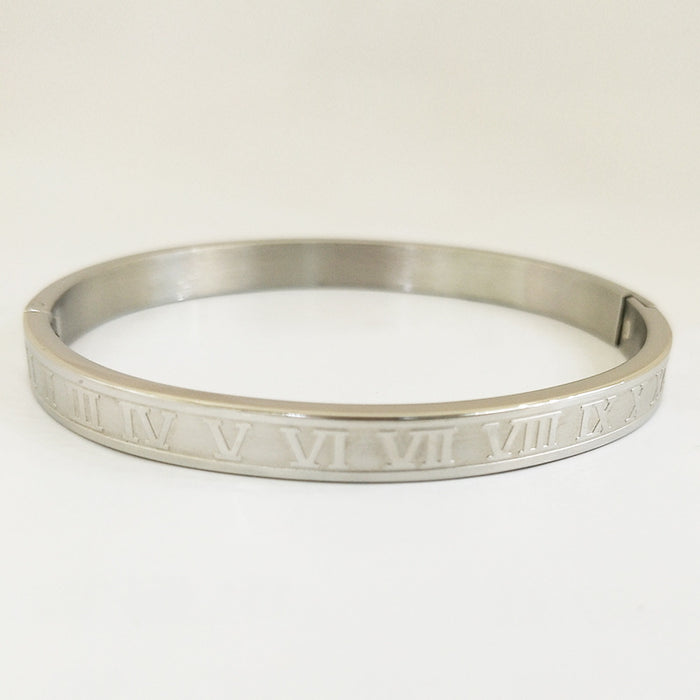 Jewelry WholesaleWholesale Roman numeral stainless steel bracelet JDC-BT-XingSD003 Bracelet 鑫饰达 %variant_option1% %variant_option2% %variant_option3%  Factory Price JoyasDeChina Joyas De China