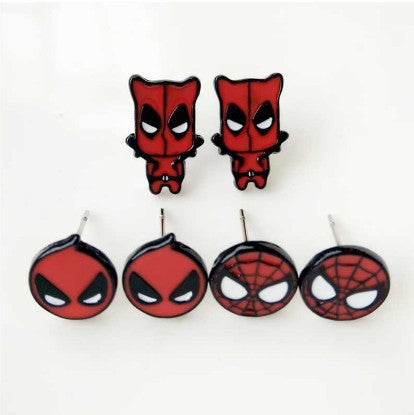 Jewelry WholesaleWholesale Popular Animated Spiderman Stud Earrings JDC-ES-JDie009 Earrings 简蝶 %variant_option1% %variant_option2% %variant_option3%  Factory Price JoyasDeChina Joyas De China