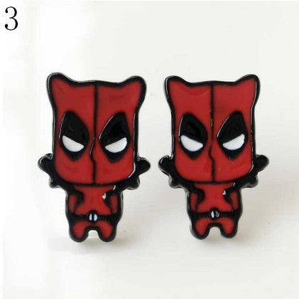 Wholesale Popular Animated Spiderman Stud Earrings JDC-ES-JDie009