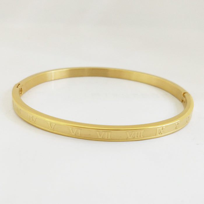 Jewelry WholesaleWholesale Romanji 18K gold stainless steel bracelet JDC-BT-XingSD004 Bracelet 鑫饰达 %variant_option1% %variant_option2% %variant_option3%  Factory Price JoyasDeChina Joyas De China