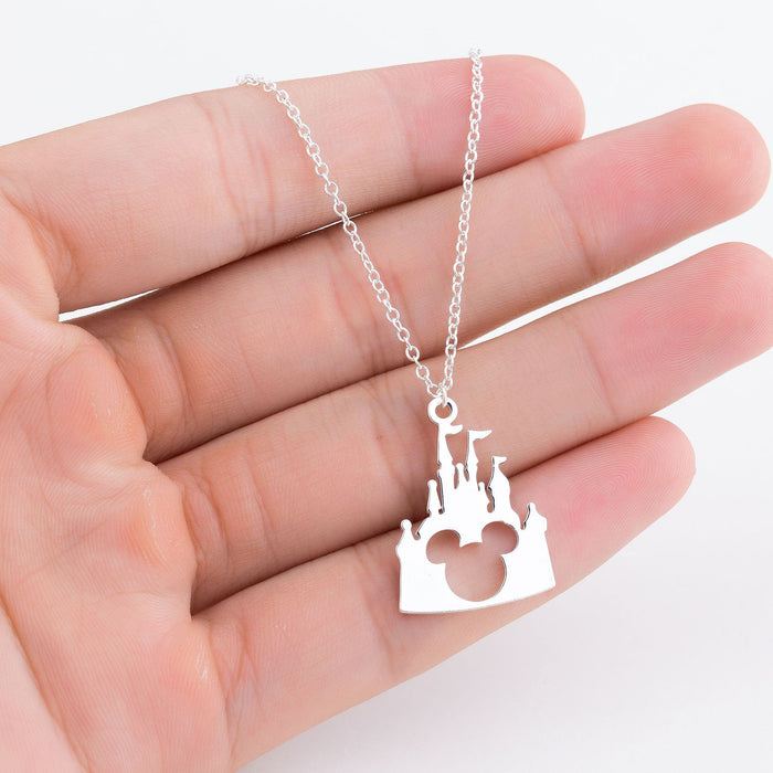 Jewelry WholesaleWholesale Cartoon Castle Stainless Steel Necklace (F) JDC-NE-SS006 Necklaces 双硕 %variant_option1% %variant_option2% %variant_option3%  Factory Price JoyasDeChina Joyas De China