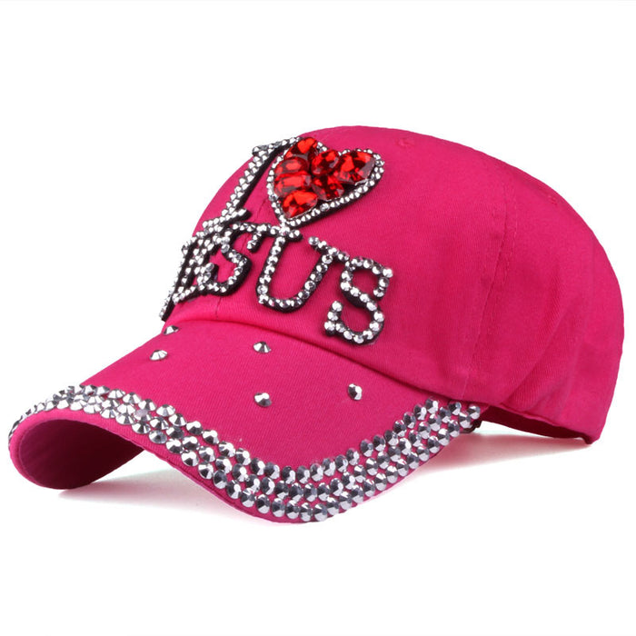 Wholesale summer new diamond-studded baseball cap ladies cap MOQ≥2 JDC-FT-TMa002