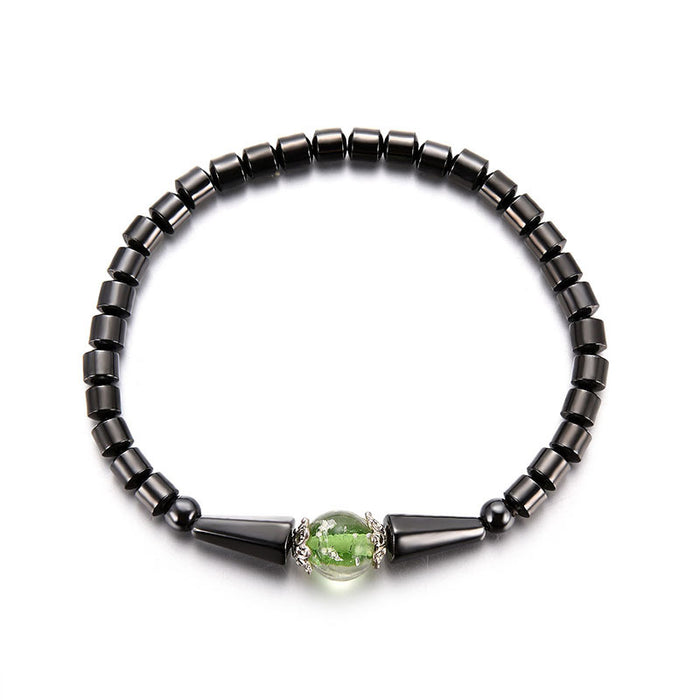 Jewelry WholesaleWholesale Magnetic Magnet Black Gallstone Anklet MOQ≥3 JDC-AS-XiS001 Anklets 希世 %variant_option1% %variant_option2% %variant_option3%  Factory Price JoyasDeChina Joyas De China