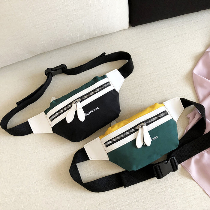 Jewelry WholesaleWholesale Fashion Contrast Color Small Waist Bag Shoulder Bag JDC-SD-Nuon006 Shoulder Bags 诺诺 %variant_option1% %variant_option2% %variant_option3%  Factory Price JoyasDeChina Joyas De China