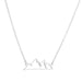 Jewelry WholesaleWholesale Peak Hollow Snow Mountain Stainless Steel Necklace JDC-NE-SS003 Necklaces 双硕 %variant_option1% %variant_option2% %variant_option3%  Factory Price JoyasDeChina Joyas De China