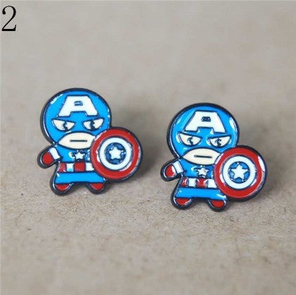 Wholesale Popular Animated Spiderman Stud Earrings JDC-ES-JDie009