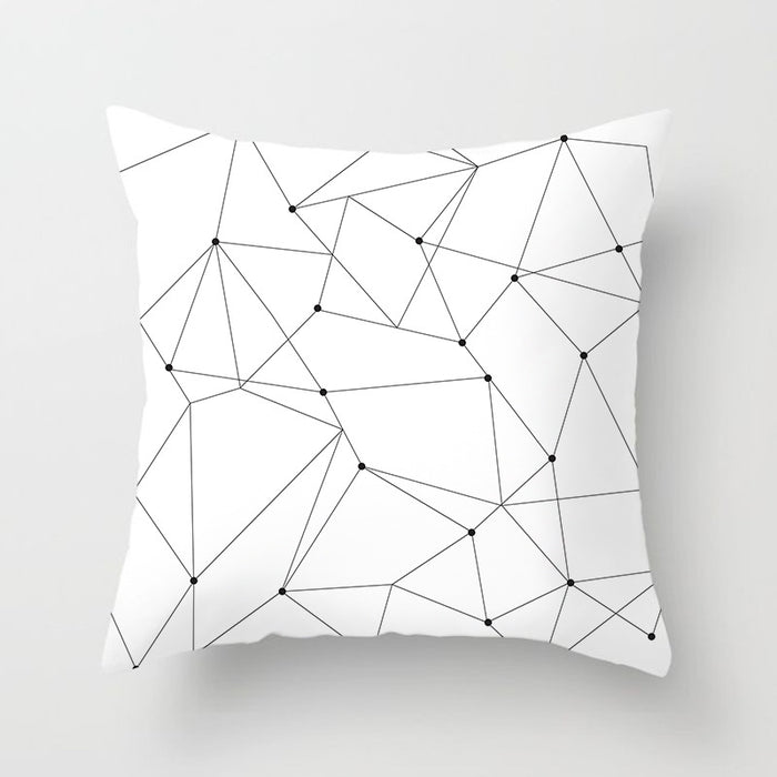 Wholesale Pillowcase Peach Skin Geometric Abstraction JDC-PW-Jinze013