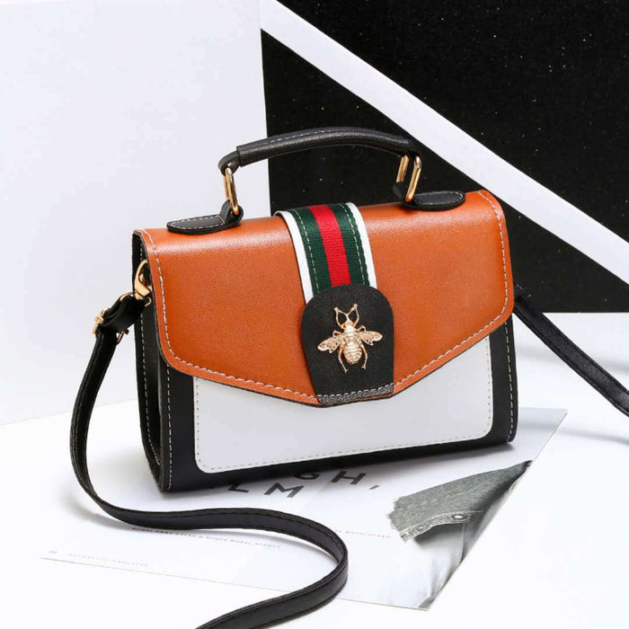 Wholesale Shoulder Bag PU Bee Small Square Bag Diagonal Span JDC-SD-Chengy004