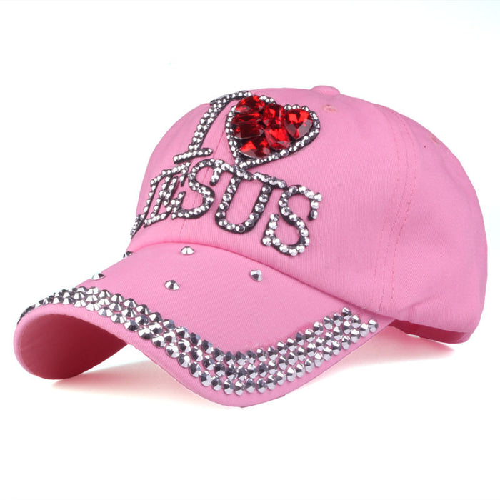 Wholesale summer new diamond-studded baseball cap ladies cap MOQ≥2 JDC-FT-TMa002