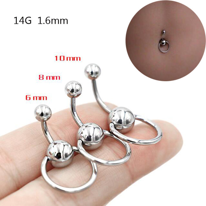 Jewelry WholesaleWholesale titanium steel classic ring navel nail JDC-UN-SaiY001 Piercings 塞尧 %variant_option1% %variant_option2% %variant_option3%  Factory Price JoyasDeChina Joyas De China