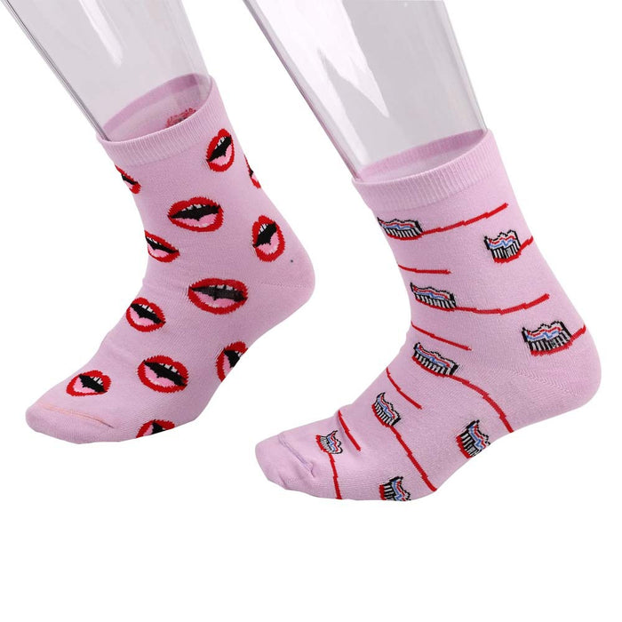 Wholesale Socks Cotton Cartoon Medium Tube MOQ≥3 JDC-SK-XQ005