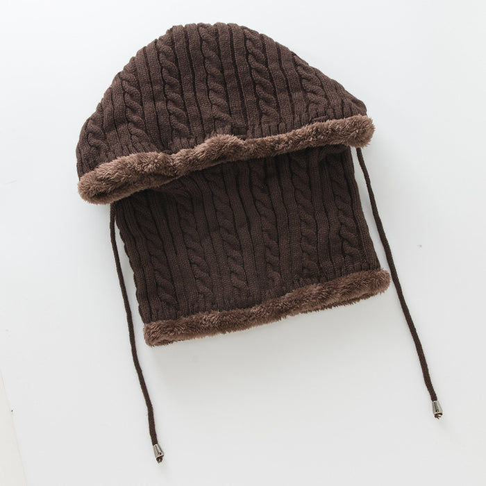 Wholesale Hat Acrylic Twist One Piece Neck Wool Ear Guard MOQ≥2 JDC-FH-Honghe001