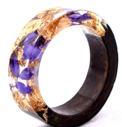 Wholesale Wood Luminous Amber Rings MOQ≥2 JDC-RS-PingD002