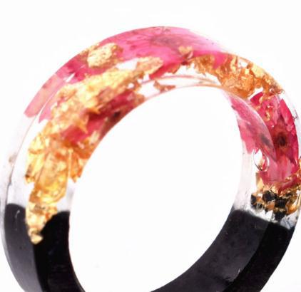 Wholesale Wood Luminous Amber Rings MOQ≥2 JDC-RS-PingD002