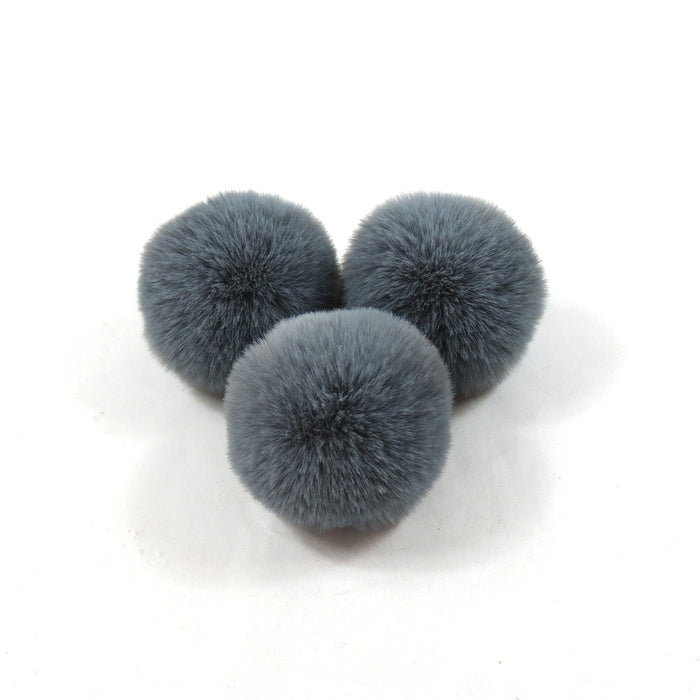 Wholesale Polyester Hair Ball DIY custom keychain JDC-DIY-HuiY001