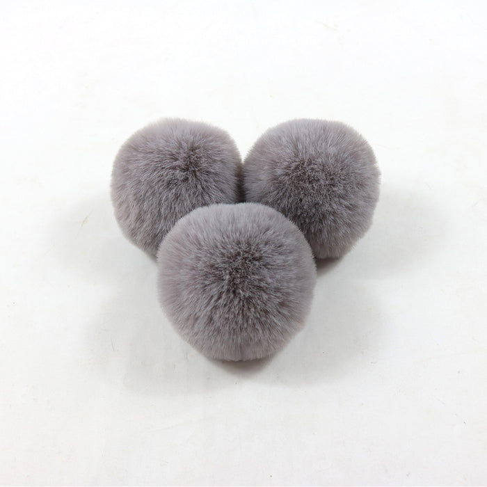 Wholesale Polyester Hair Ball DIY custom keychain JDC-DIY-HuiY001