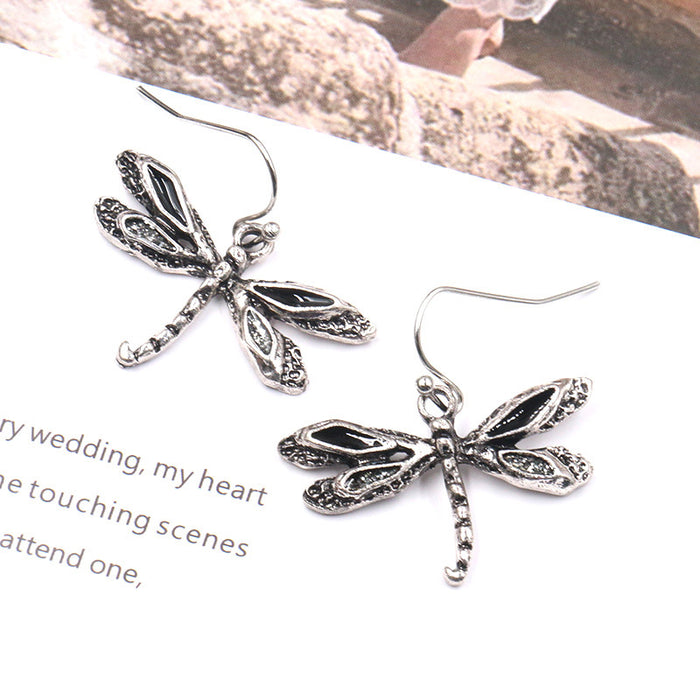 Wholesale Earrings Alloy Dragonfly Earrings JDC-ES-Yuhong025