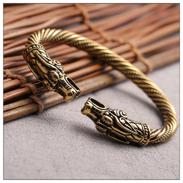 Wholesale Bracelet Jewelry Men's Classic Vintage Double Faucet JDC-BT-DieC003