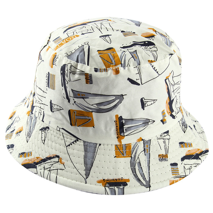 Wholesale fisherman's hat cotton printing JDC-FH-YuanC005