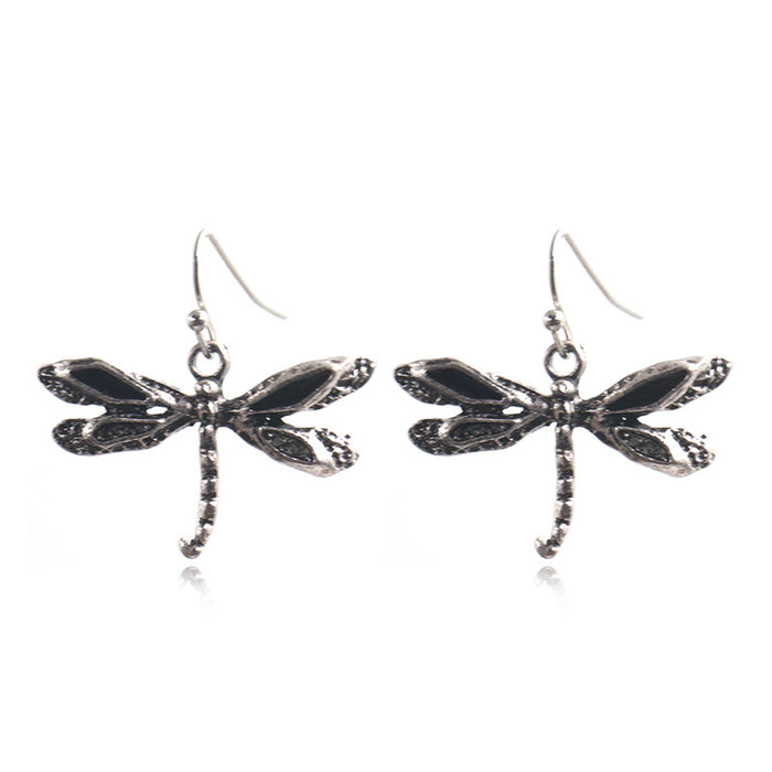 Wholesale Earrings Alloy Dragonfly Earrings JDC-ES-Yuhong025