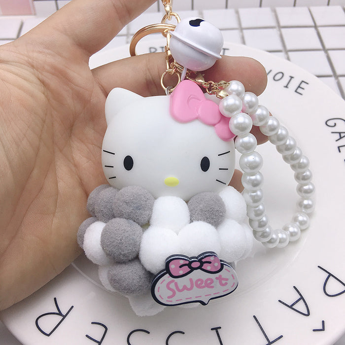 Wholesale Plush Cartoon Cat Hair Ball Keychain (M) JDC-KC-BZ003