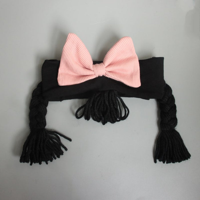 Wholesale Bow Baby Braids Headband Cotton JDC-HD-CH001