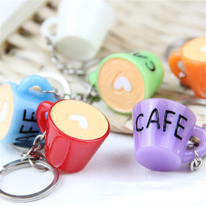 Wholesale Random Acrylic Coffee Cup Keychain MOQ≥2 JDC-KC-JieG001