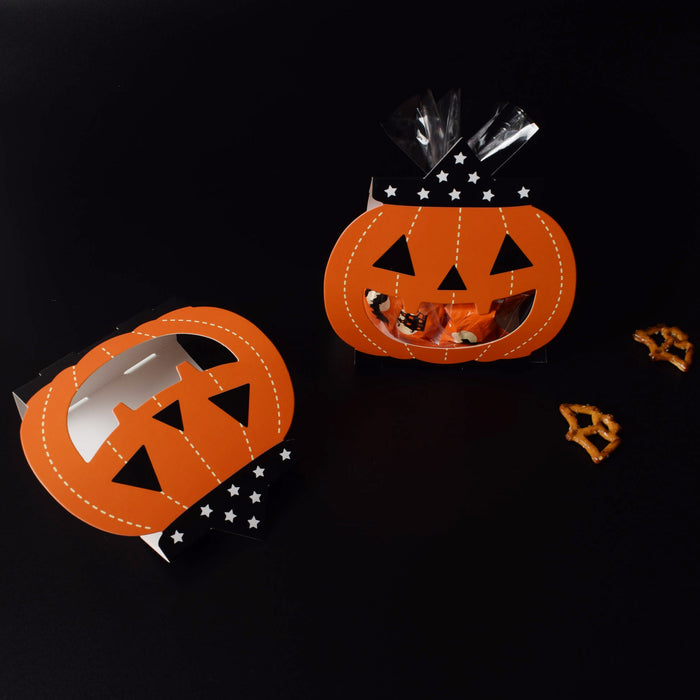 Wholesale Halloween Packaging Candy Box Pumpkin Carton Cartoon MOQ≥10 JDC-JP-HuaiB005