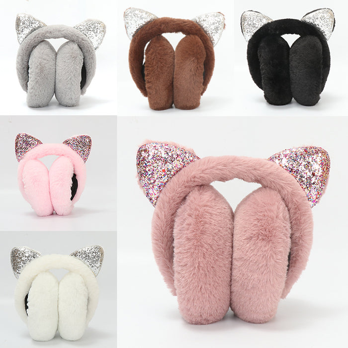 Wholesale Earmuffs Plush Warm Cat Ears JDC-EF-QiaK001