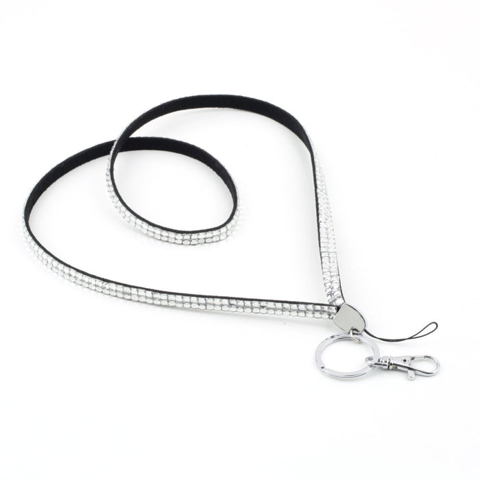 Wholesale Resin Rhinestone Diamond Lanyard Keychain MOQ≥2 JDC-KC-MZhui002