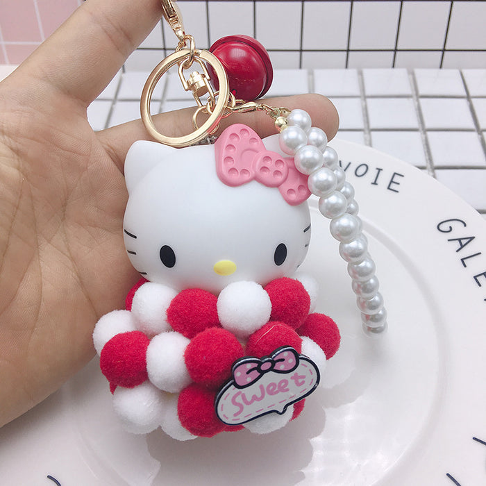 Wholesale Plush Cartoon Cat Hair Ball Keychain (M) JDC-KC-BZ003