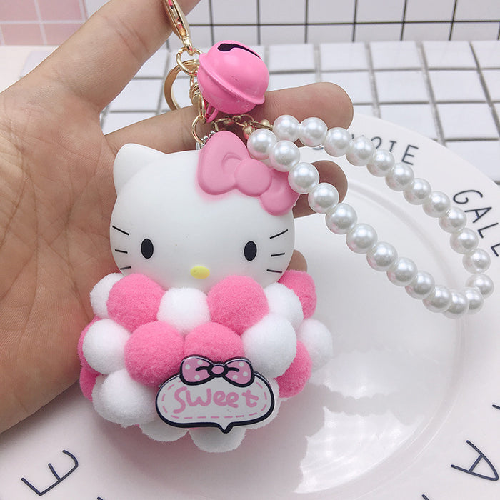 Wholesale Plush Cartoon Cat Hair Ball Keychain (M) JDC-KC-BZ003