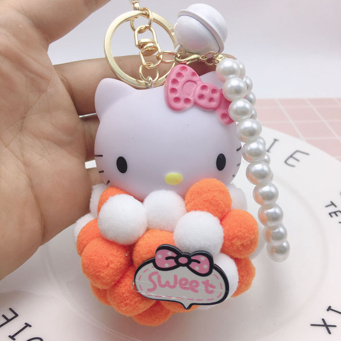 Wholesale Plush Cartoon Cat Hair Ball Keychain (M) JDC-KC-BZ003