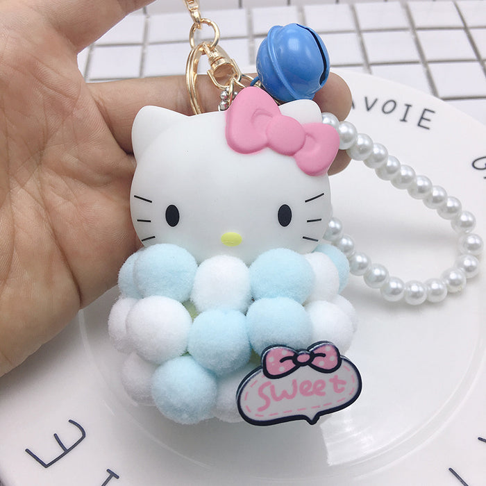 Wholesale Plush Cartoon Cat Hair Ball Keychain (M) JDC-KC-BZ003