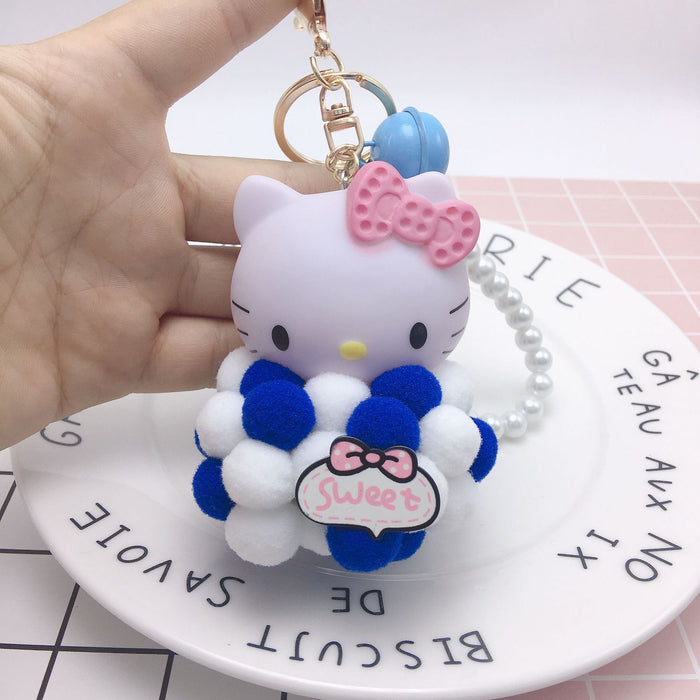 Wholesale Plush Cartoon Cat Hair Ball Keychain (M) JDC-KC-BZ003