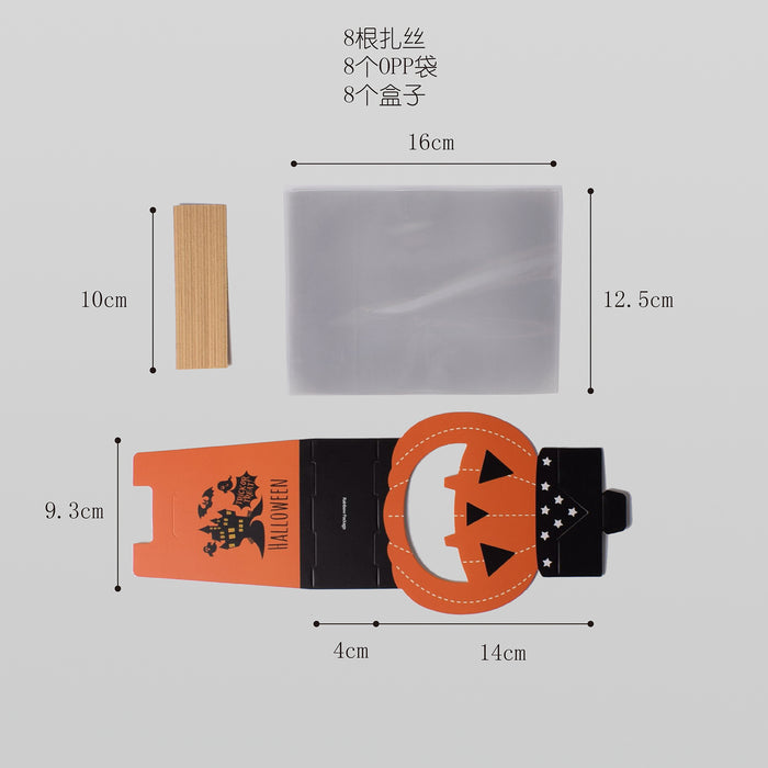 Wholesale Halloween Packaging Candy Box Pumpkin Carton Cartoon MOQ≥10 JDC-JP-HuaiB005