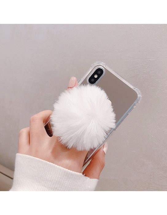 Wholesale Plush Ball Autumn Winter Phone Holder MOQ≥2 JDC-PS-XDS004