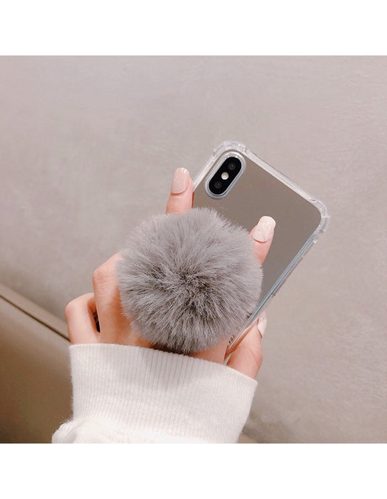 Wholesale Plush Ball Autumn Winter Phone Holder MOQ≥2 JDC-PS-XDS004