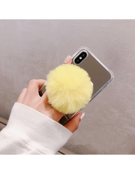 Wholesale Plush Ball Autumn Winter Phone Holder MOQ≥2 JDC-PS-XDS004