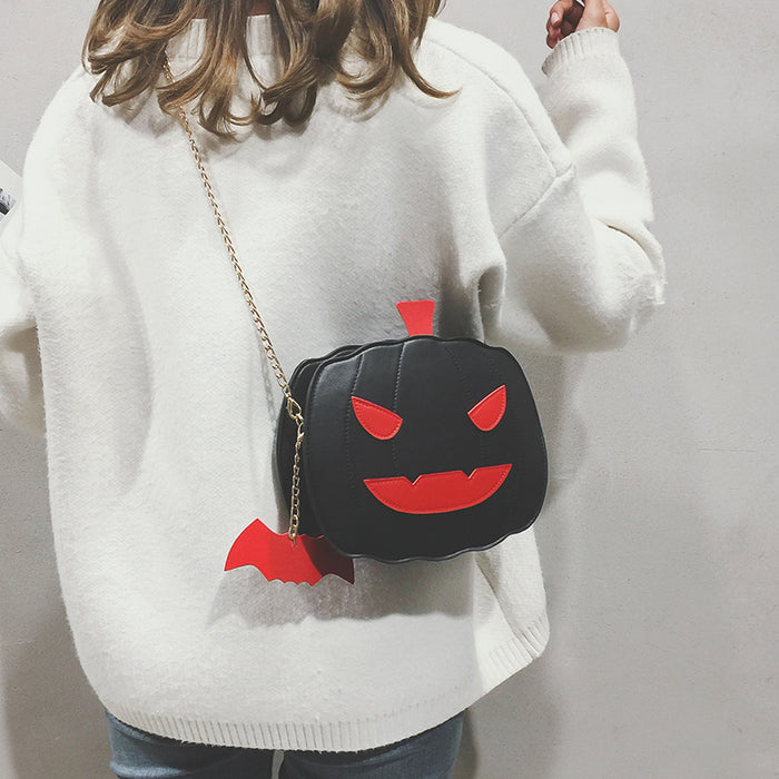 Wholesale Pumpkin Bag PU Shoulder Messenger Bag JDC-SD-Yaos002